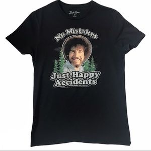 Bob Ross No Mistakes Just Happy Accidents T-shirt